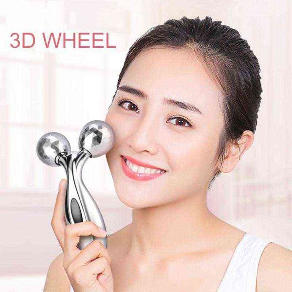 

3d roller face-lifting instrument thin face massager full body shape y lifting wrinkle remover massage skin care tool 220513