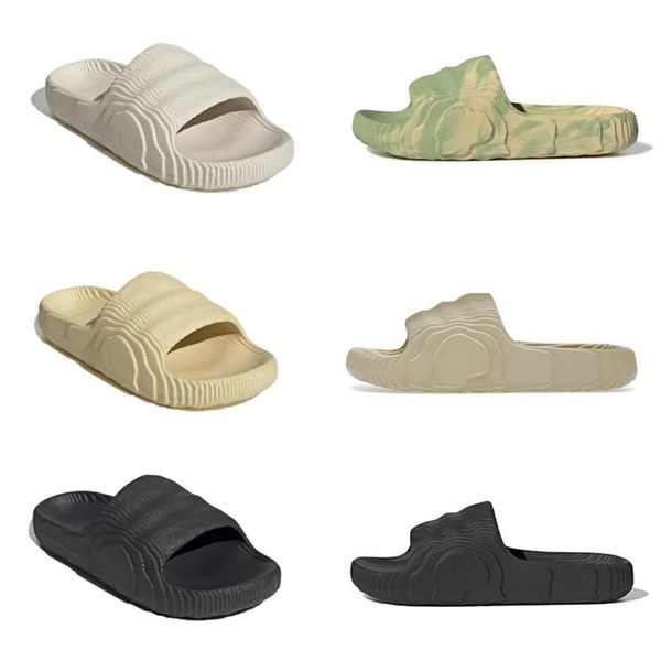 

adilette 22 men women designer slippers slides sandals fashion magic lime st desert sand black grey slipper slide sandal scuffs 36317d