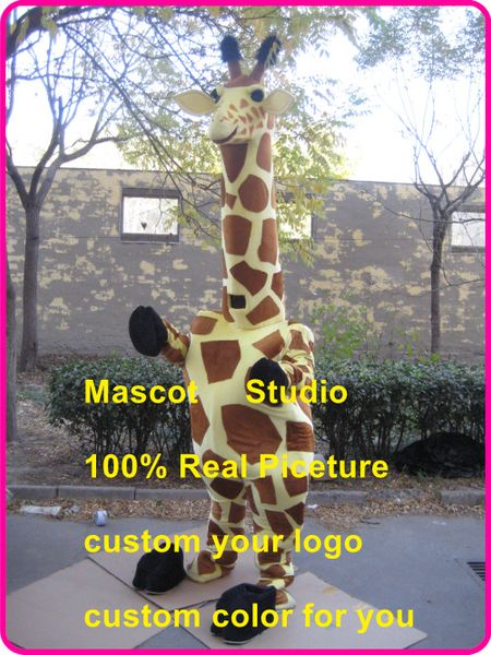 

mascot doll costumegiraffe mascot melman costume custom fancy costume anime kit mascotte theme fancy dress carnival costume40184, Red;yellow
