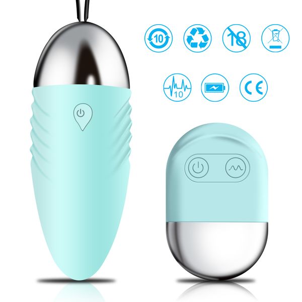 10 Modi WirelessRemote Control VibratorsJump Egg Female Clitoral Stimulator Vaginal G-Punkt-Massagegerät sexy Spielzeug für Frauen