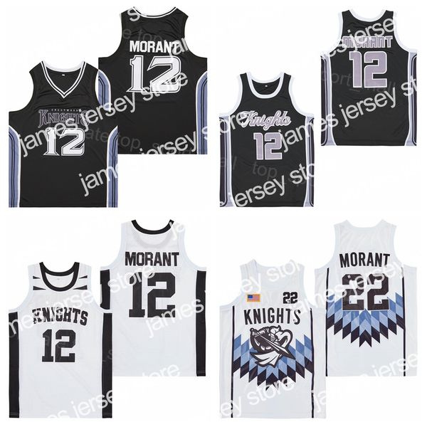 

james high school crestwood jersey ja morant 12 basketball alternate black crestwood white color hiphop embroidery and sewing for sport fans