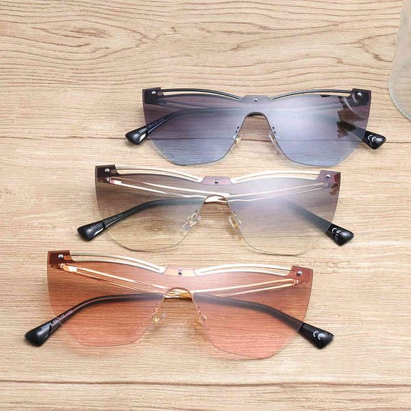 

sunglasses 206 special double beam conjoined women's street 38rg, White;black
