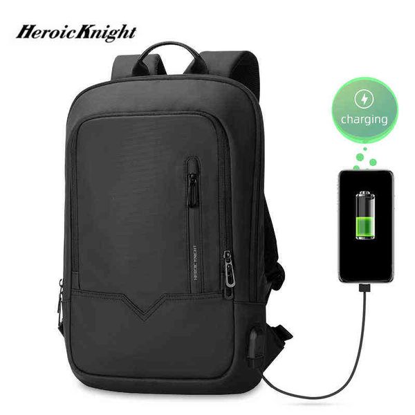 Backpack Style Bagheroic Knight Men Multifuncional à prova d'água de 14 polegadas Bag de laptop High Capacity for School Man Travel Pack 220723