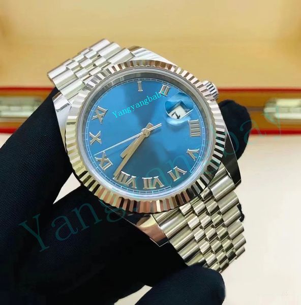 

fashion waterproof watches a brand-new v5 bq sapphire black diamond dial/roman dial watch box and papers steel japan movement mechanical aut, Slivery;brown