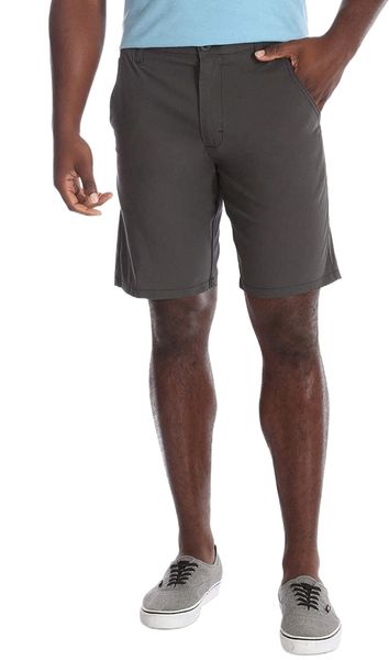 

authentics men's performance comfort flex flat front short 3851#, White;black