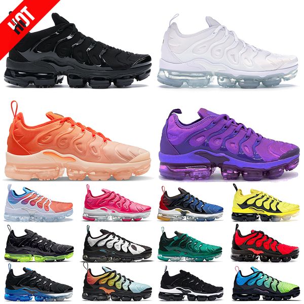 

tn plus boots women men running shoes triple white black royal red blue fury rainbow atlanta metallic gold bred orange gradients mens traine