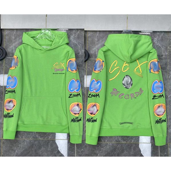 

luxury men's fashion jackets designer zipper sweatshirts horseshoe cross print brand ch hoodies men women coat casual pullover loose h, Black;brown