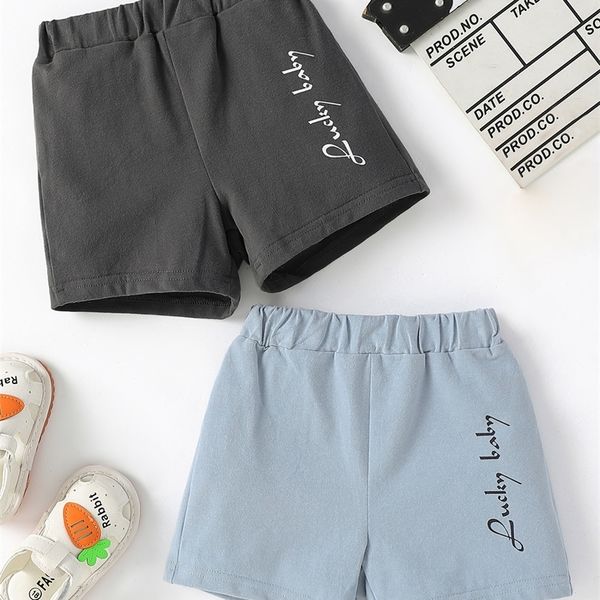 

baby 2pcs letter graphic shorts she, Black