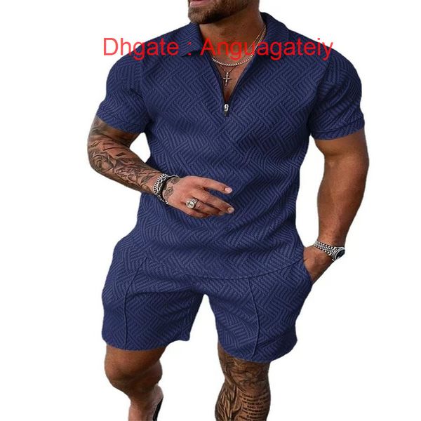 

summer men's fashion tracksuits hawaii sets casual tshirt man print short sleeve shirts loose luxury tracksuit men beach outfits 2 piec, Gray