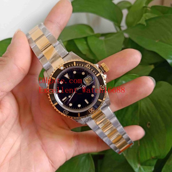 

selling bp vintage mens wristwatches 40 mm 16613 alloy bezel two tone gold asia 2813 movement automatic mens watch watches, Slivery;brown