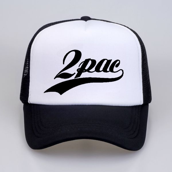 

2pac makaveli tupac shakur baseball caps rapper hiphop summer cool cap thug life mesh hat for men women, Blue;gray