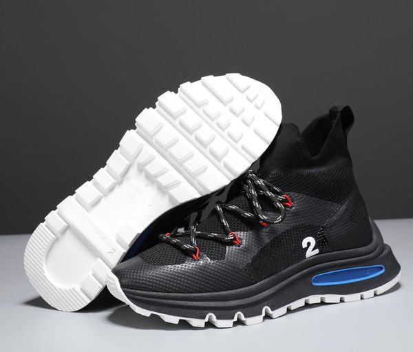 

running shoes men's d2 chaussures de designer letter sports casual dsq squared casual maple leaf patter breathable a1, Black