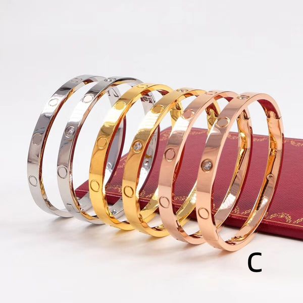 

Designer Luxury Bracelets Fashion Lover Bracelet Elegant Woman's Jewelry Delicate Wedding Gift 4 Style 15 Colors Multiple Sizes High Quality
