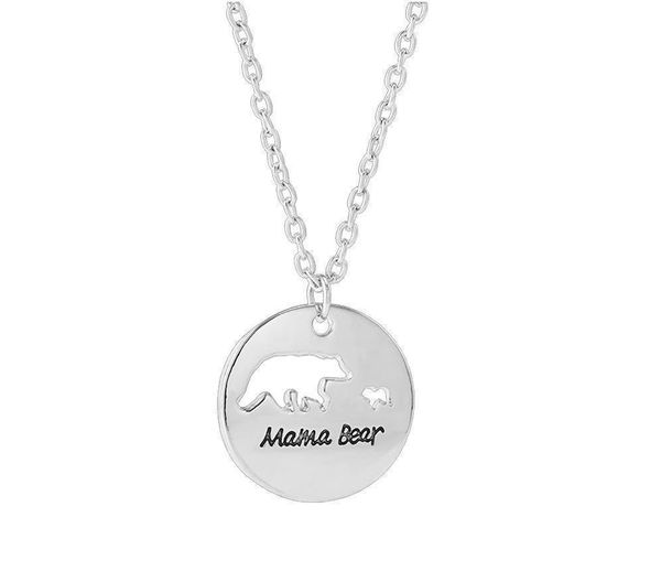 

pendant necklaces cartoon fashion chains cute bears letter 3 colors clavicle chain choker personality baby vintage rose exqu jllfop, Silver