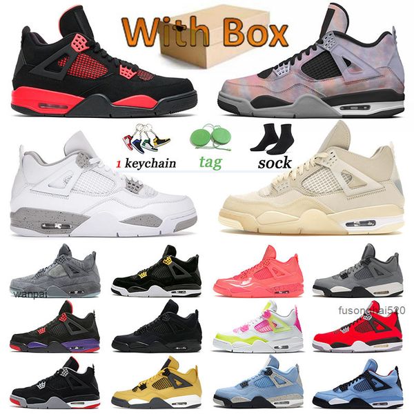 

jumpman 4 black cat trainers basketball shoes zen master 4s sneakers royalty new bred white oreo university blue mens womens red thunder