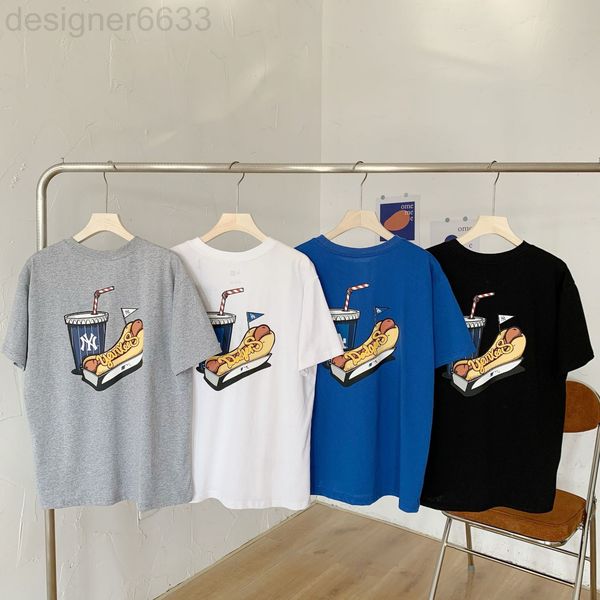 

women's t-shirt designer korea chaopai summer letter dog short sleeve couple's loose classic half 79i1, White