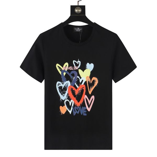 

luxury designer men's t-shirts dress shirt summer men's and women's with monogrammed casual fashion streetwear multiple color, White;black