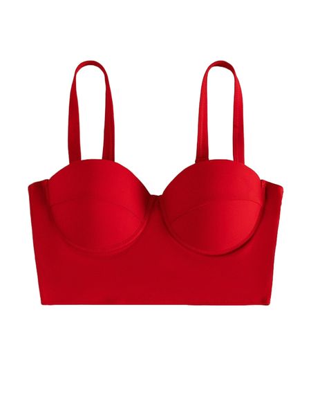 

solid push up tankini u341#, White;black