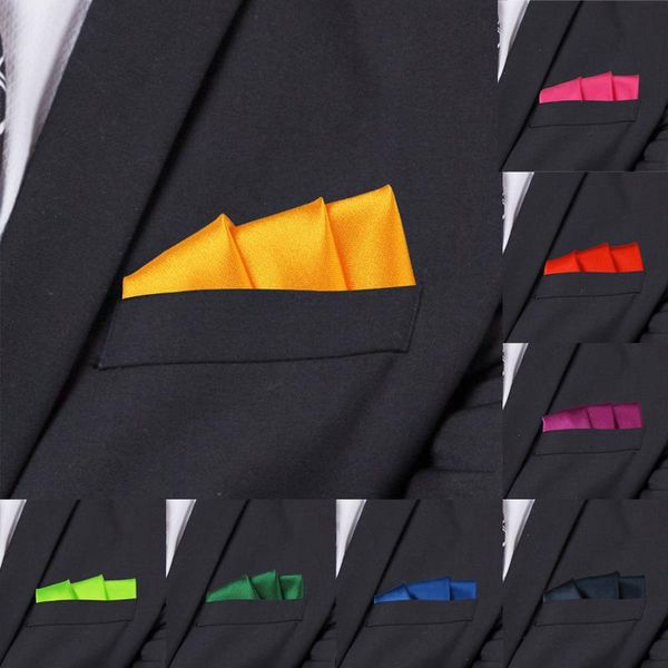 

satin handkerchief for men candy color mens suits pocket square business chest towel hanky suit napkin solid hankies, Blue;white