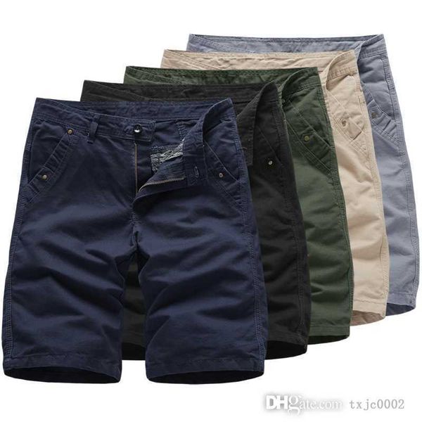 Pantaloncini da uomo in tinta unita Pantaloni corti Pantaloni estivi Pantaloni casual in cotone Capris Pantaloni sportivi di lusso per uomo