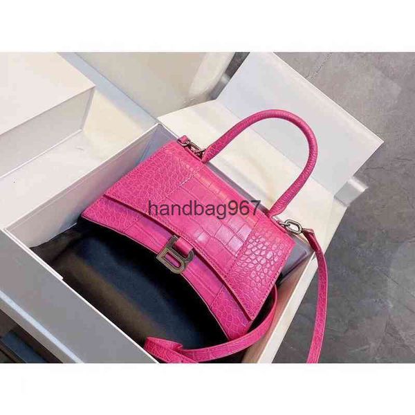 

bags designer balencaigas's's handbags designer s 2022 hands rare crocodile leather hourglass hand-held messenger one shoulder