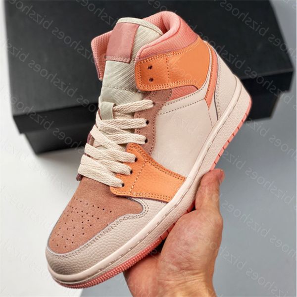 

shoes 1 mid apricot orange women sport shoe orange apricot shoe man jumpman 1 casual skate outdoor trainer sneaker