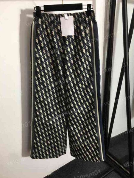 

designer womens pants classic logo print lettering high-waisted wide-leg trousers luxury women sweatpants 0912, Black;white