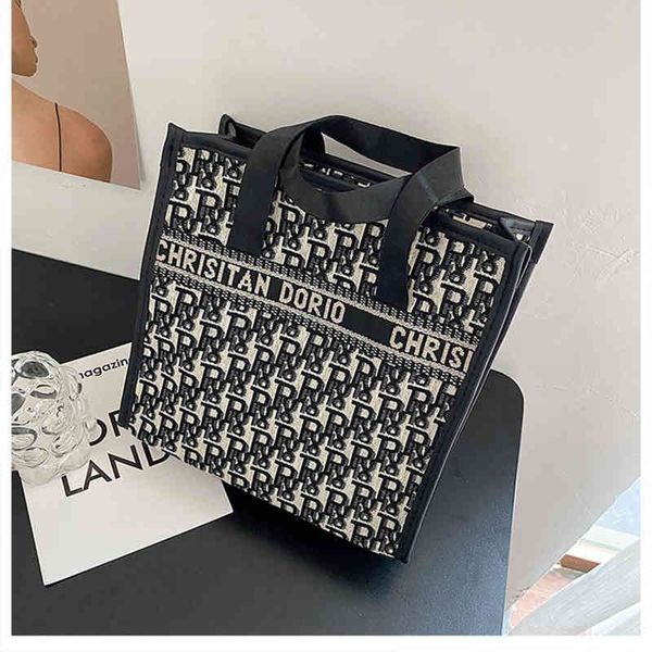 

fashion simple handbag canvas women's sifang capacity portable fashion trend ladies wild factory direct sale purses and handbags large