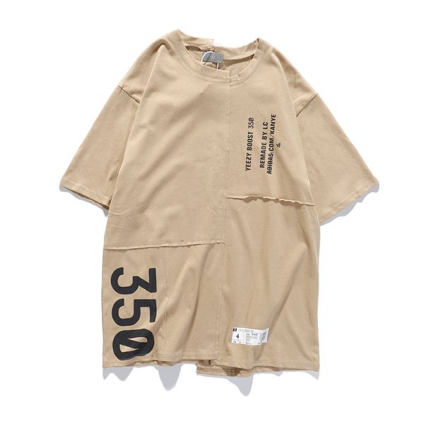 

men's t-shirts 2022 summer size m to 2xl cotton loose trend boys simple letters male street shirts, White;black