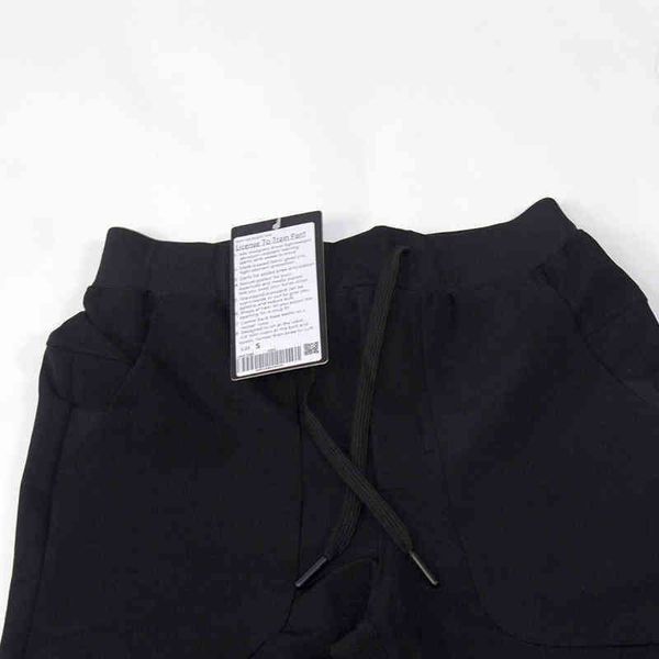 

designer lu men abc jogger pants workout sweat pants high waisted sports gym training running elasticity leggings sports wear ll06, Black