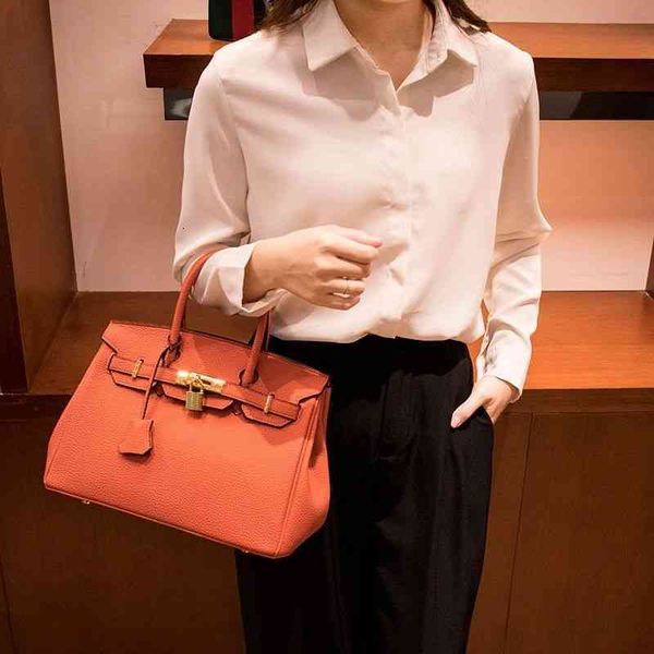 

luxury women birkinss handbags bag 2022 autumn winter platinum trend high sense versatile one shoulder messenger tot women's 1hrd