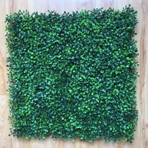 Dekoratif çiçek çelenkleri x 50cm yapay plastik şimşir çim milan çim mat bahçe ev mağazası düğün dekorasyon