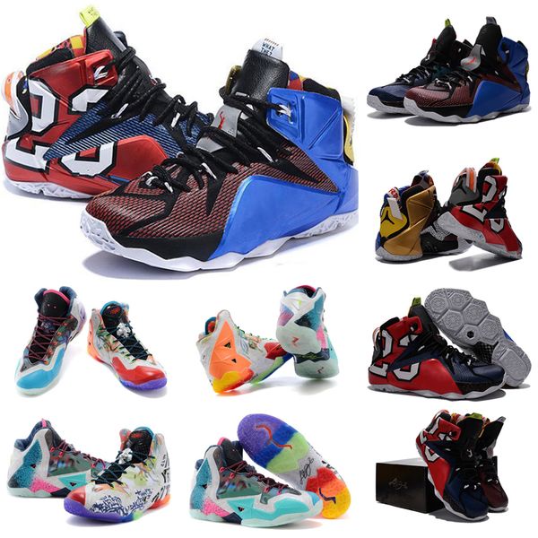 

athletic lebrons xii 12 elite outdoor shoes 12s men what the black white metallic gold multi south beach mamba 11 11s sneaker shoes