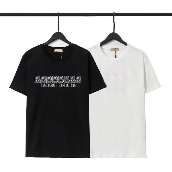 

2022 designer letter printed t shirts tee fashion high short sleeves summer casual superior quality t-shirt breathable men women crew neck t, White;black
