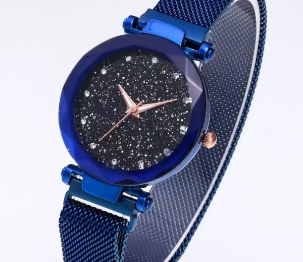 

2022 diamond starry sky beautiful quartz watch ladies watch fashion ladies casual wholesale and retail6, Slivery;brown