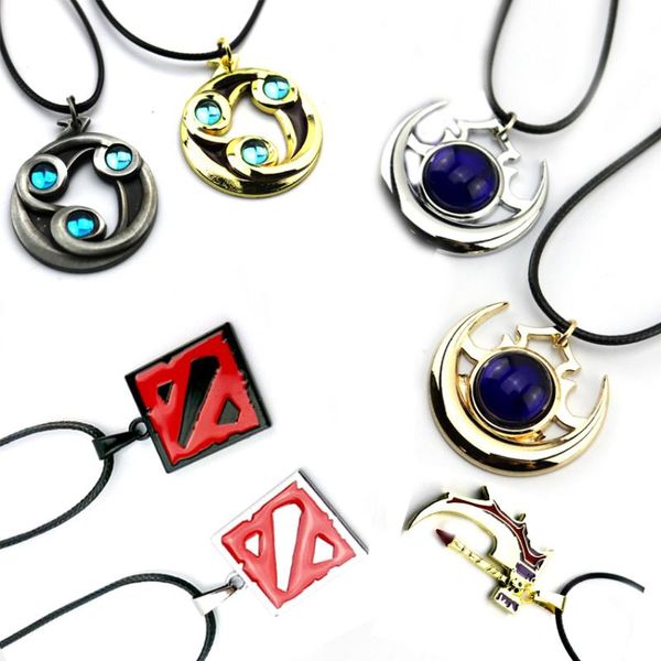 Collane con ciondolo Bsarai Dota2 Mappe di gioco Shadow Amulet Talisman Of Evasion Basher Collana in lega di zinco Collana con pendenti Collana con ciondolo