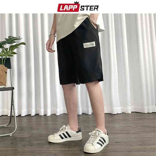 Lappster Мужчины тонкие летние баскетбольные шорты мужская корейская мода уличная одежда пот шорты мужской график harajuku joggers 5xl 210322