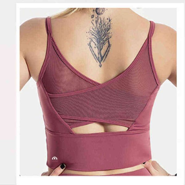 

lulu lu8820103 bras nd women's cross suspender beautiful back sports running fast drying gathering shockproof fitness yoga vest ev4s, Red;black