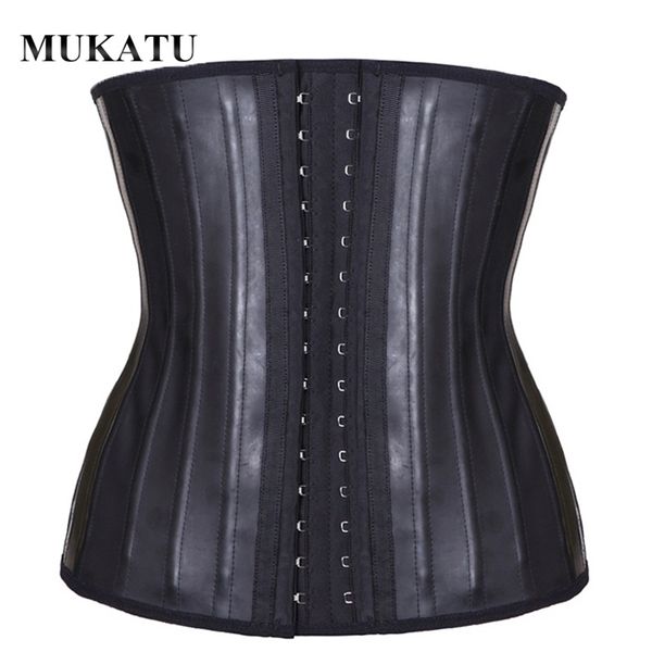 MUKATU Latex Waist Trainer Corsetto Belly Slim Belt Body Shaper Modeling Strap 25 Steel Disossato Vita Cincher Gaine Amincissante 220702