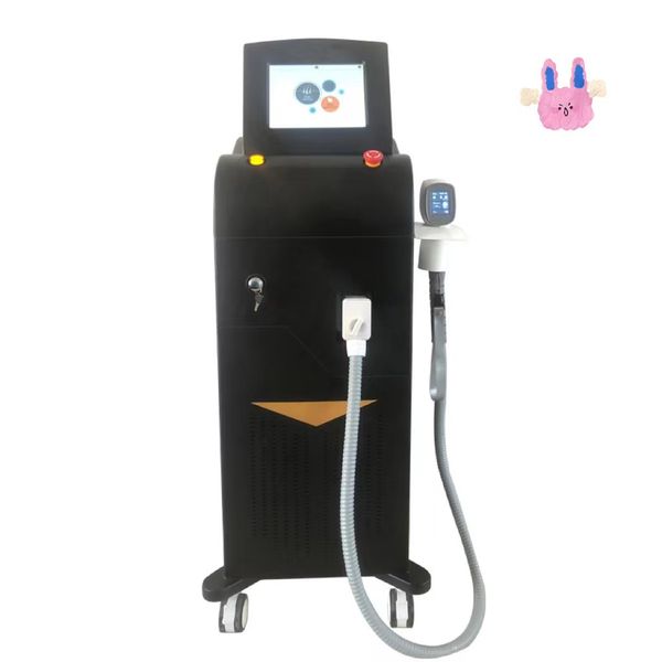 

2022 nerw permanent hair removal laser 3 wavelengths 808 755 1064 diode laser machine, Black