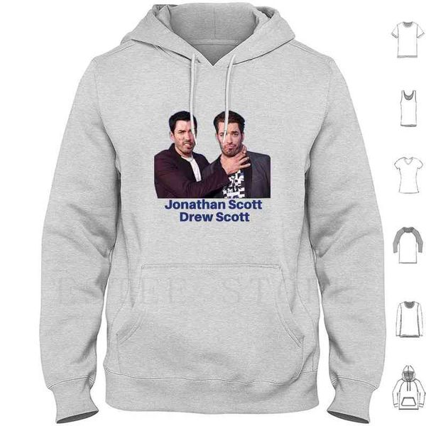 

jonathan drew hoodies long sleeve christmas property brothers elf womans day natal merry happy new year, Black