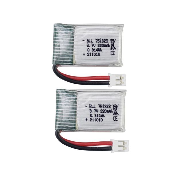 

2pcs 3.7v 220mah lithium battery for e010 e010c e011 e011c e013 goolrc t36 ninhui nh010 f36 h36 hs210 sanrock gd65a atoyx at-66 rc331s