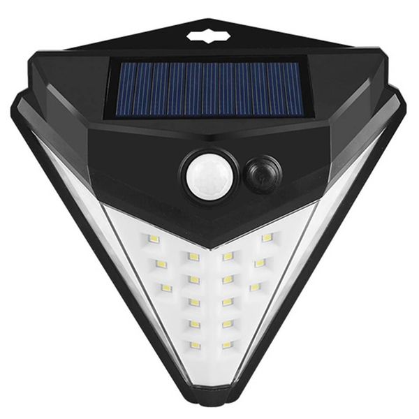 Monocristalina 38 LEDs de parede solar luminárias solares solar lâmpadas de movimento iluminação de movimento sem fio para garagem para pátio do jardim