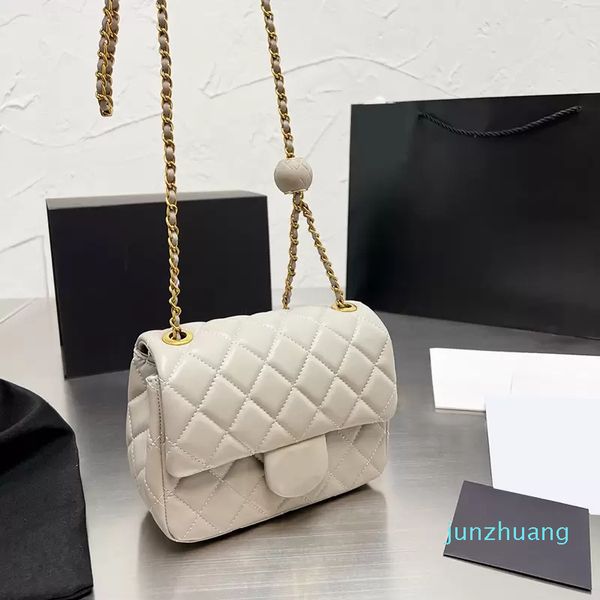 

cc bag designer -womens classic mini flap square crossbody bags genuine leather crush gold ball adjustable shoulder strap vanity cosmetic ou