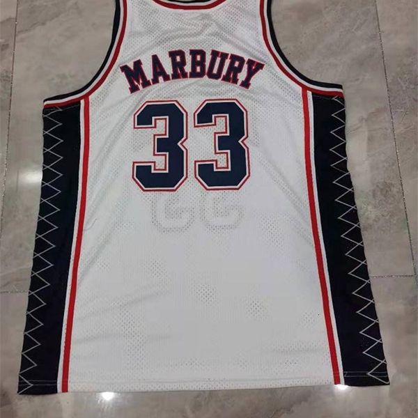 Chen37 rara maglia da basket uomo donna giovanile vintage 33 Stephon Marbury taglia S-5XL personalizzata qualsiasi nome o numero