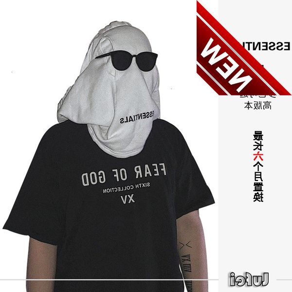 

essentials fog fashion oversize short sleeve summer cotton t-shirt men, White;black