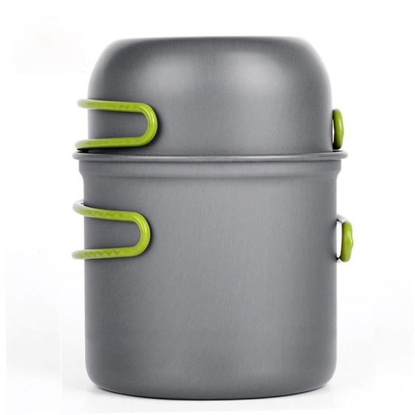 Camp Kitchen Camping Campware Sweepensils устанавливает оборудование сверхлегкое пешеходное походное пикник для посуды для кастрюли на открытом воздухе.