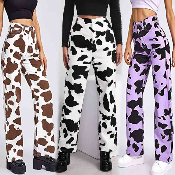 

women's jeans fashion women's jeans print show thin slim fit woman gtk6, Blue