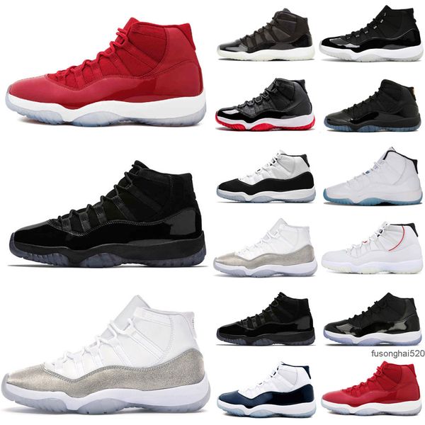

wholesale 11 basketball shoes mens womens space jam prm heiress bred concord metallic sliver gamma cap and gown platinum tint trainers