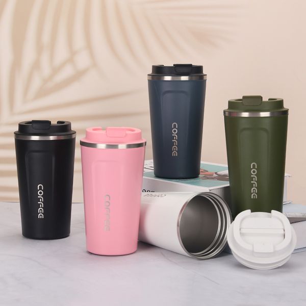 

creative new stainless steel thermoses winter coffee cup double layer vacuum color spraying